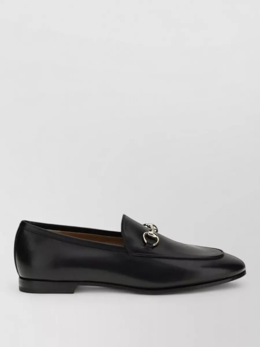 Gucci Leather Slip-On Loafers