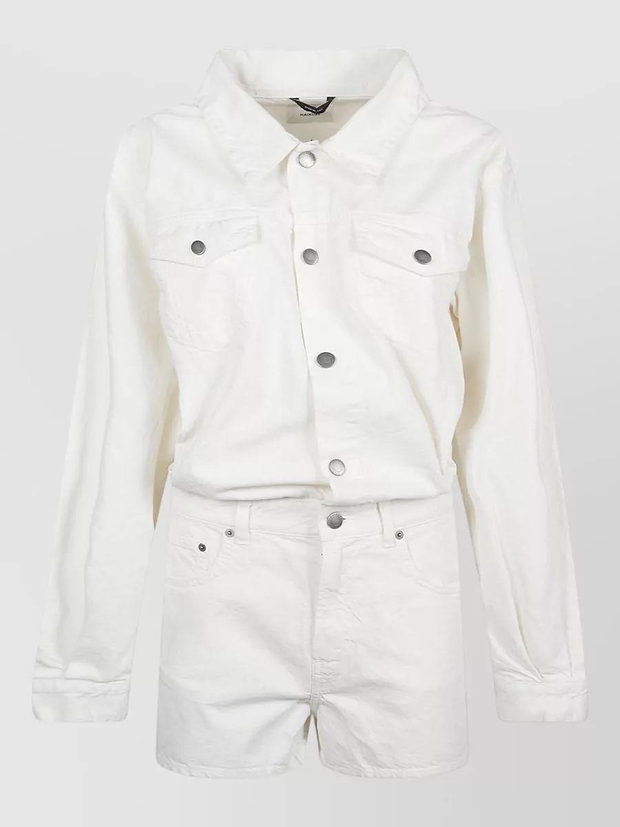 Haikure twill trouser suit