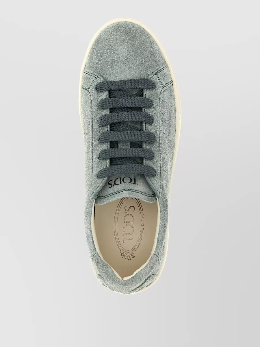 Tod's Cassetta Sneakers Round Toe Rubber Sole