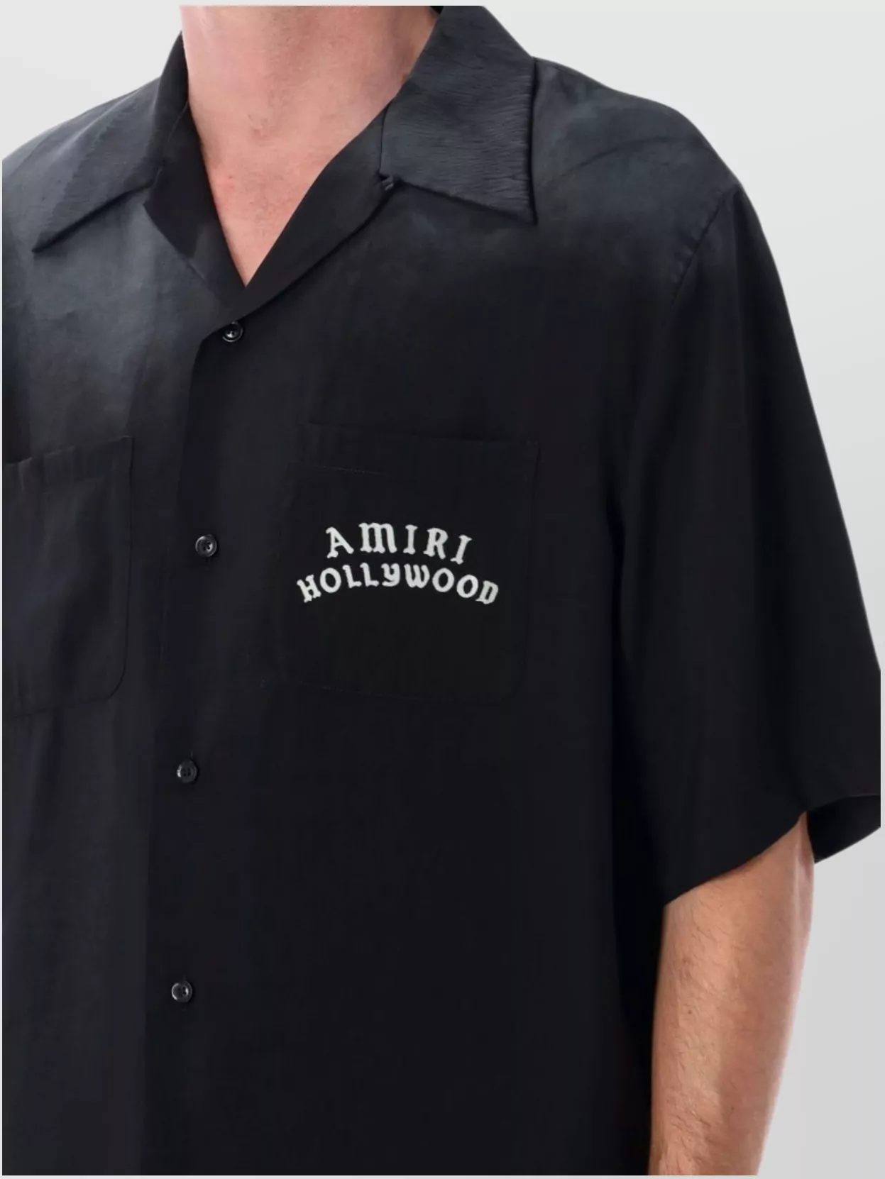 Amiri Bowling Shirt Hollywood Chest Pocket