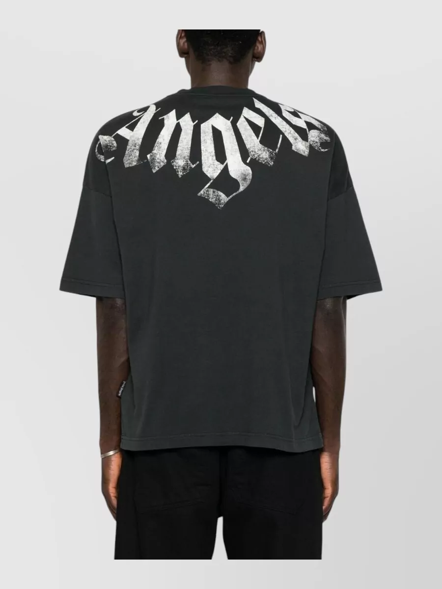 Palm Angels Cotton Oversized Logo-Print T-Shirt