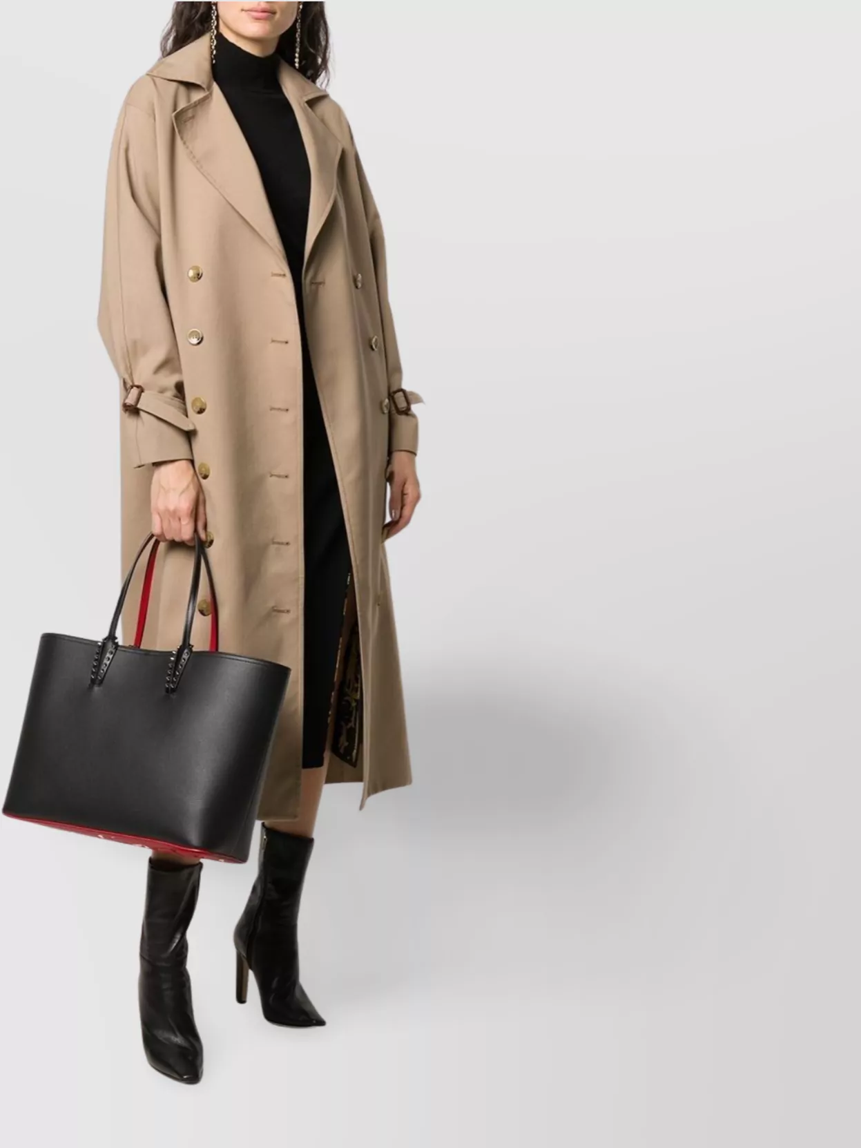 Christian Louboutin Studded Top Handle Tote Bag