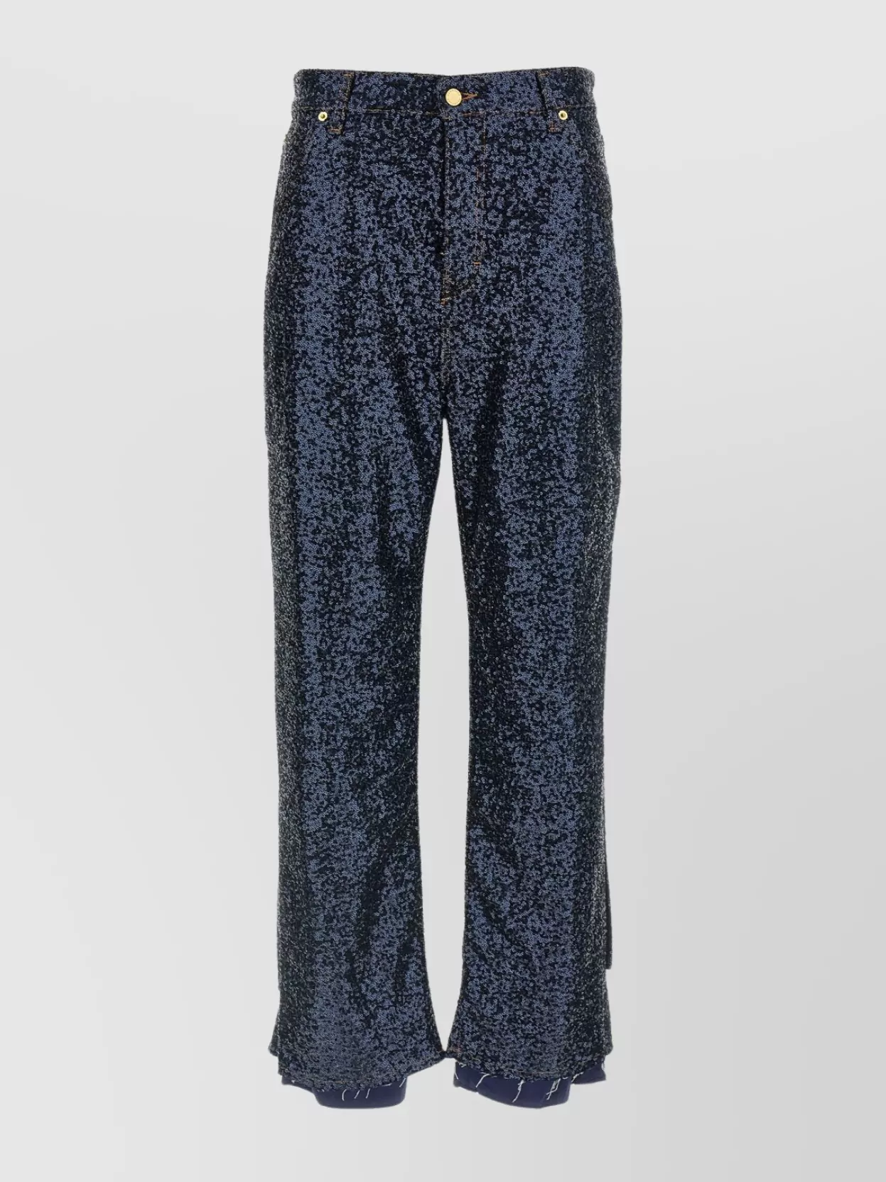Darkpark 'lisa' Trousers Sequin Embellishment In Blue
