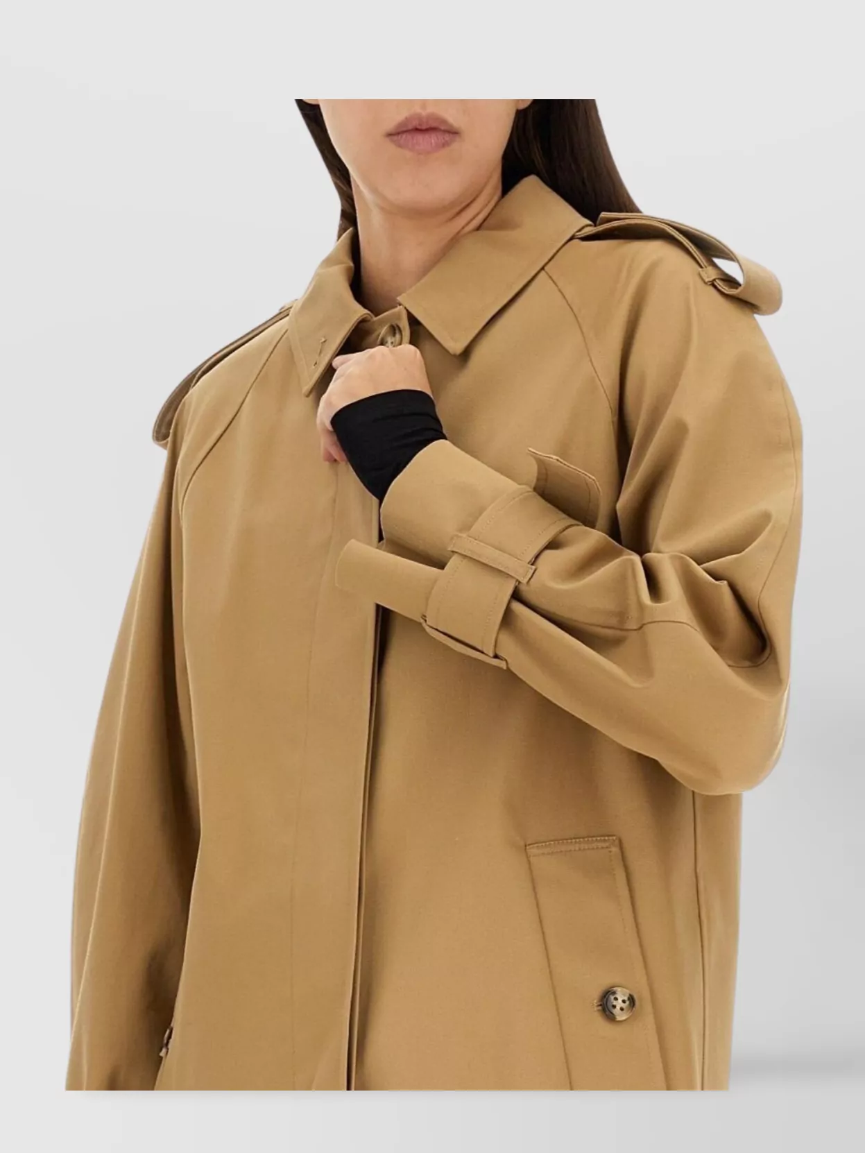 Sportmax Regular Fit Trench Coat Featuring Button Fastening