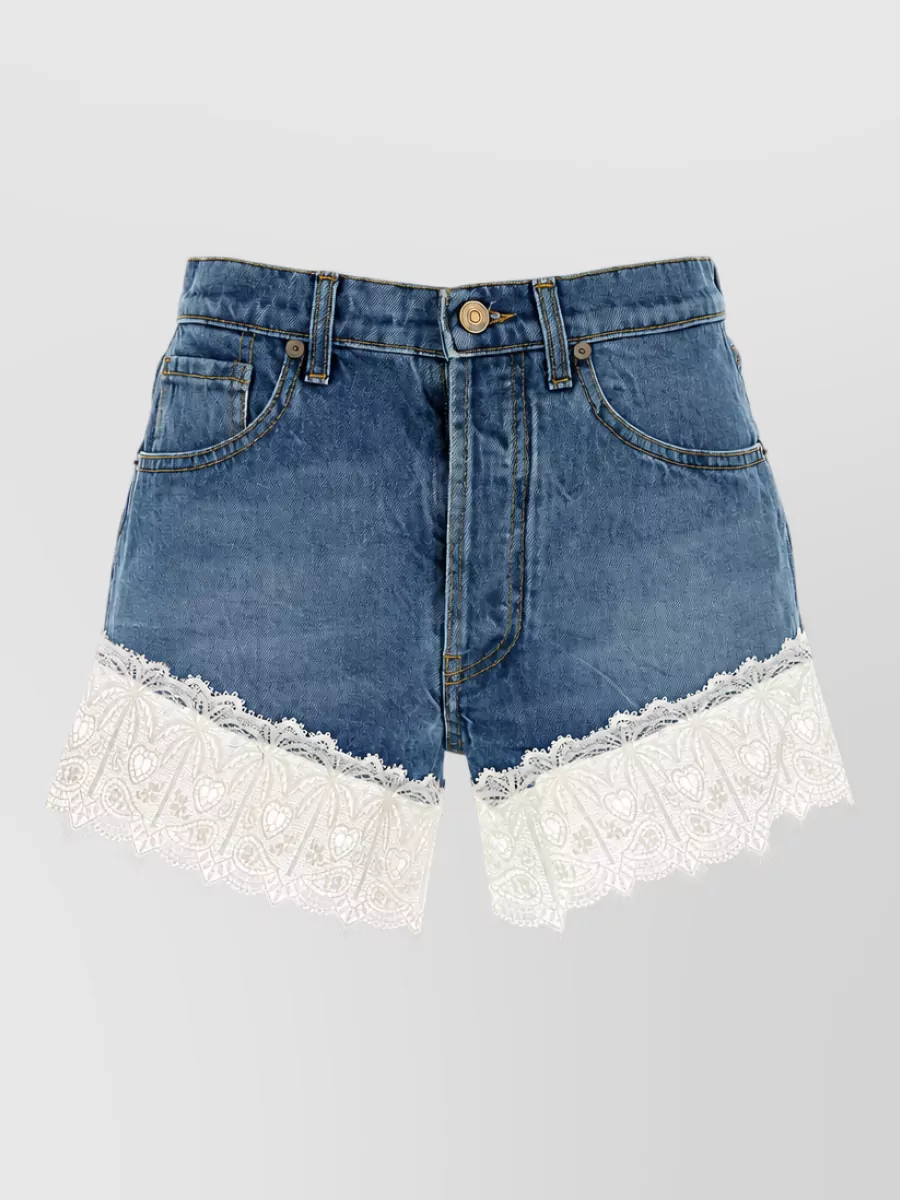 Alanui denim shorts