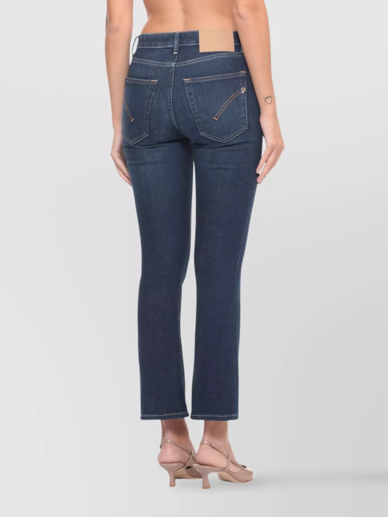 Dondup Women's Straight Leg Cotton Jeans With Pockets