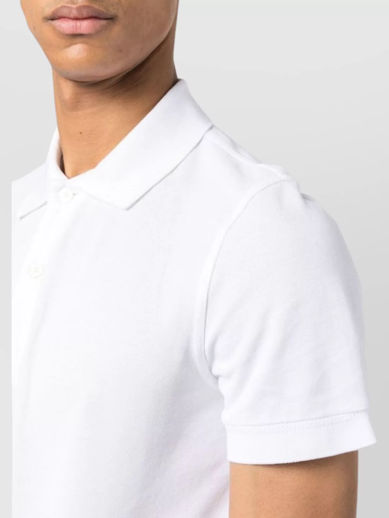Tom Ford Polo Shirt Cotton Ribbed Cuffs