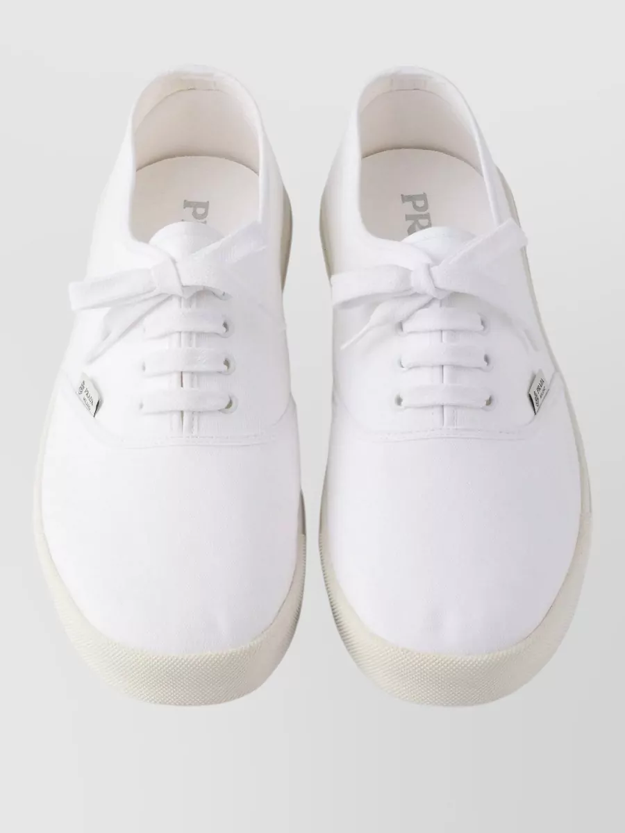 Prada Drill Low Top Sneakers Rubber Sole