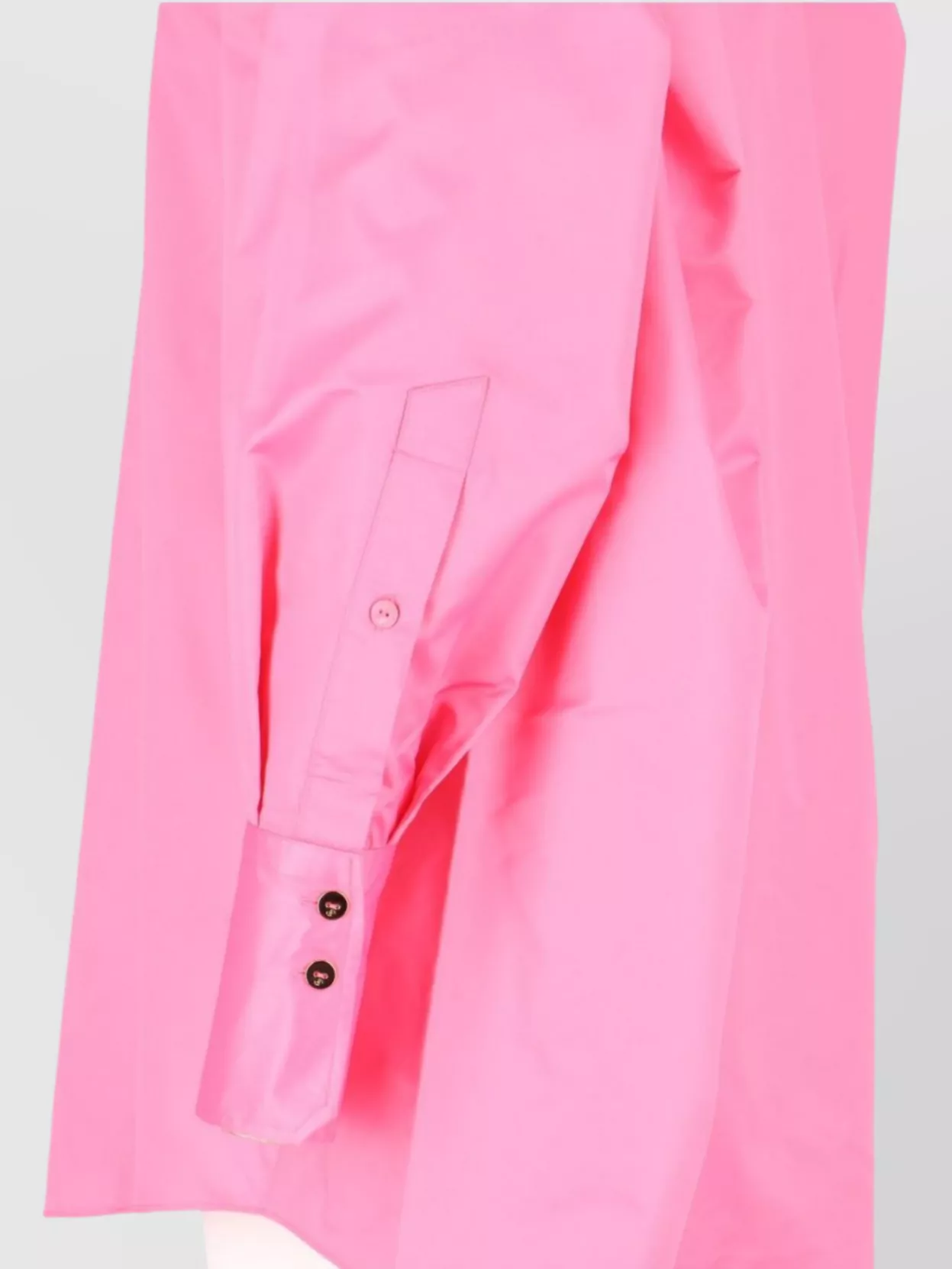 Patou Logo Embroidered Shirt Dress With Collared Neck In Pink