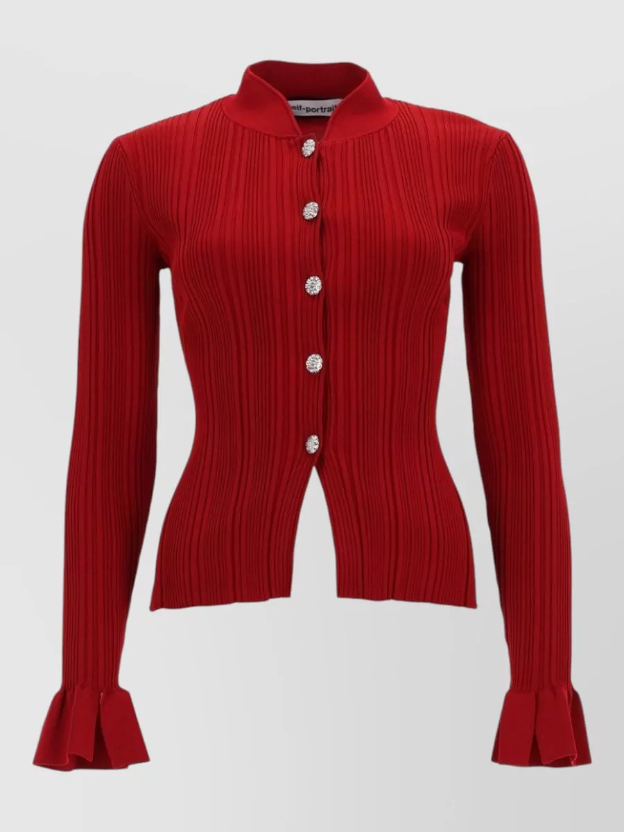 Self-Portrait Jewel button cardigan