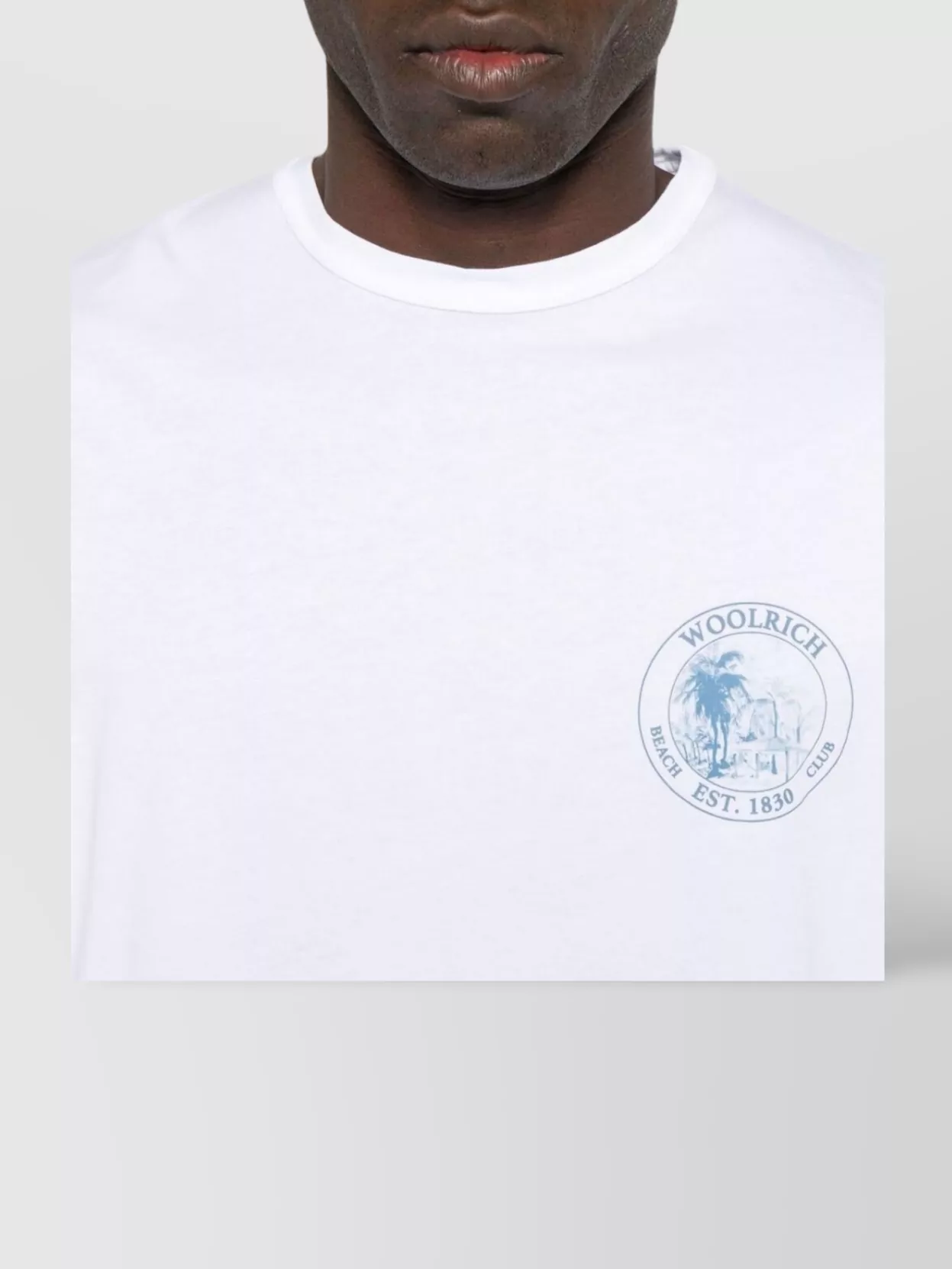 Woolrich Crew Neck Graphic Print Short Sleeves