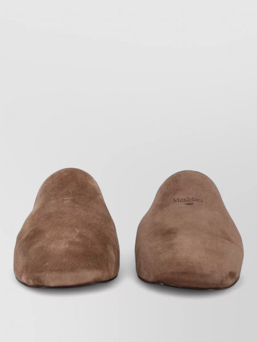 Max Mara leather mules