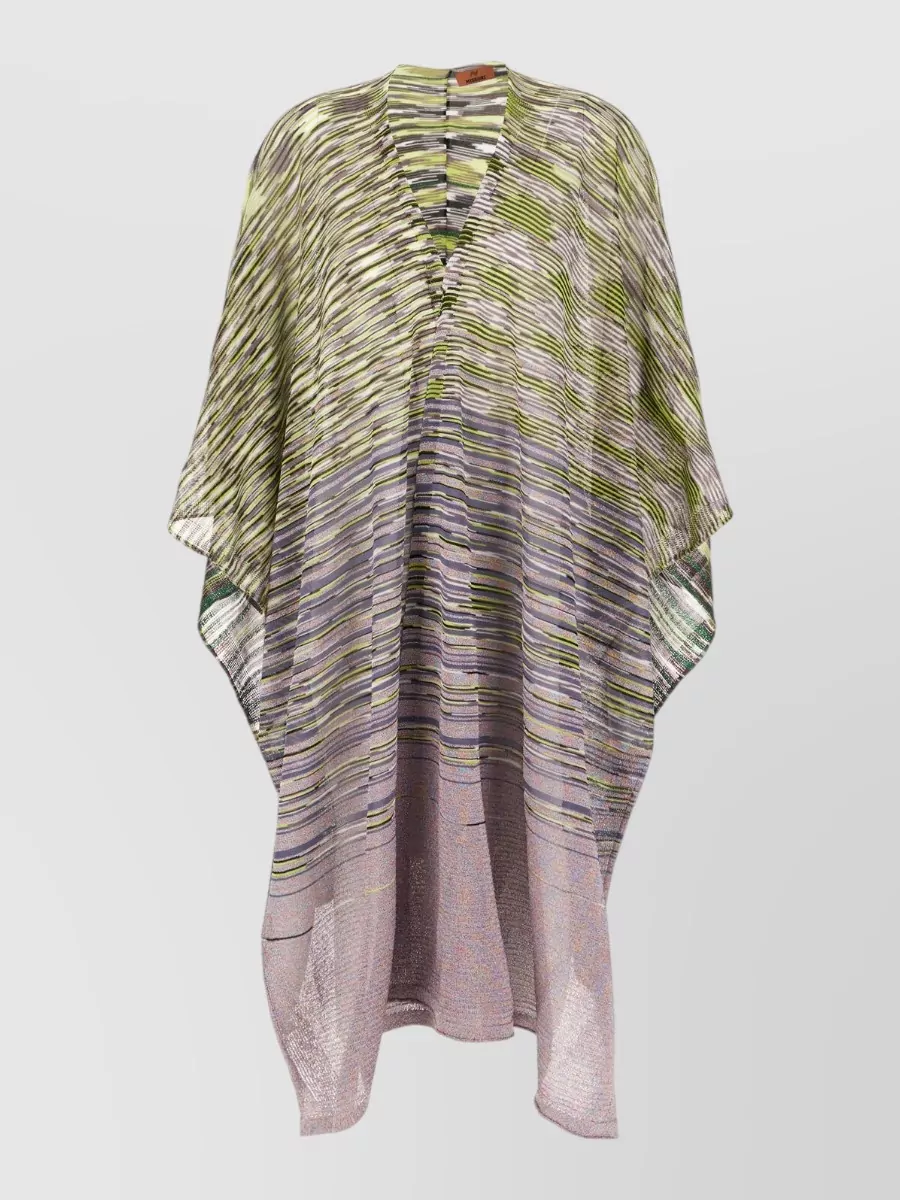 Missoni Embroidered Knit Cape