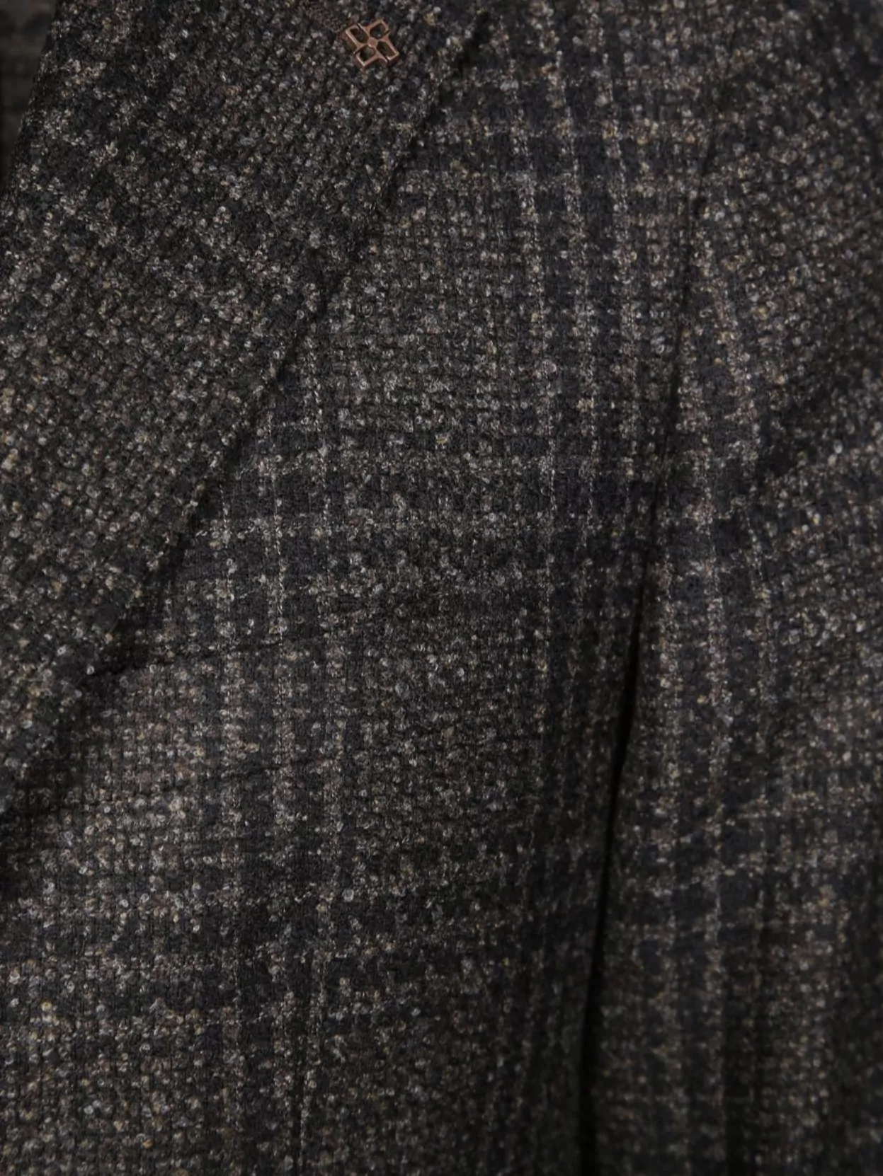 Tagliatore Montecarlo Check Pattern Single Breasted Jacket