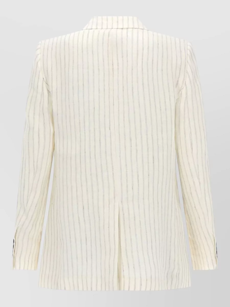Max Mara Linen Pinstripe Blazer