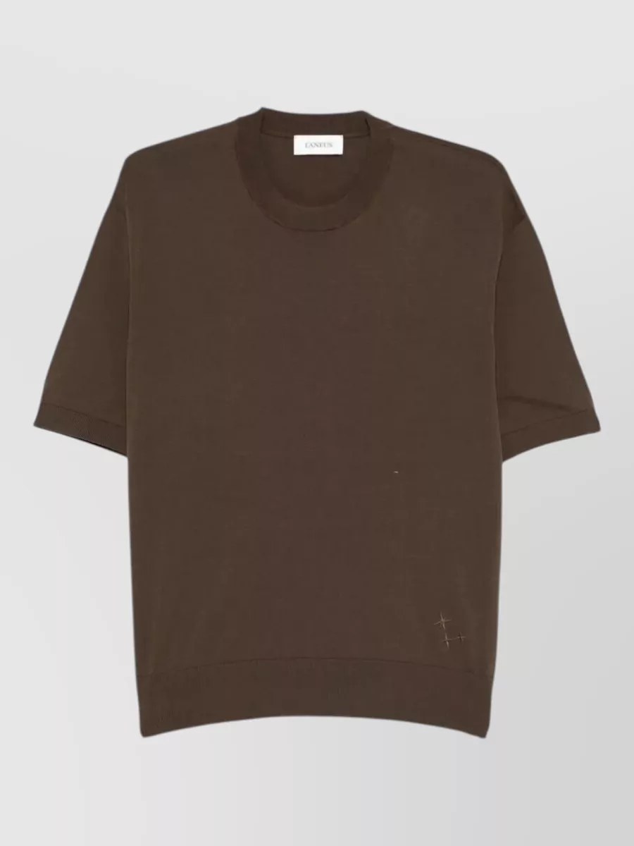Laneus Knitted Cotton Jumper