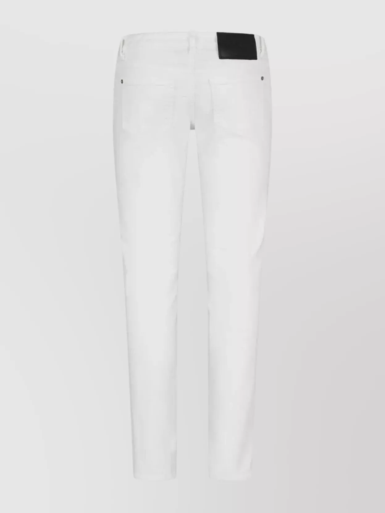 Dsquared2 Five-pocket Trousers With Belt Loops And Rivets In Gray