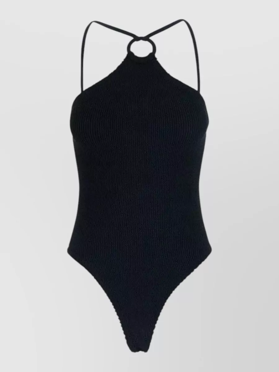 Hunza G Halterneck cutout swimsuit