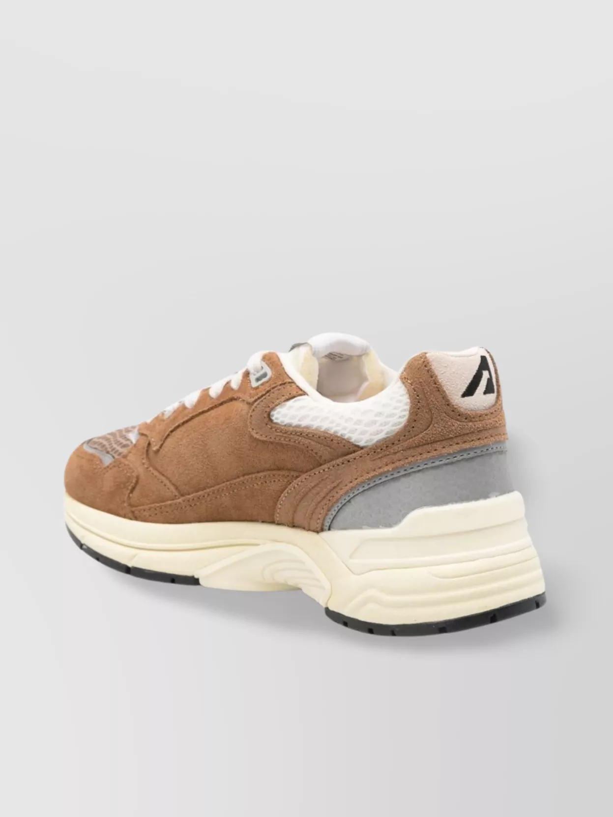 Autry Cigar Suede And Mesh Sneakers In Neutral