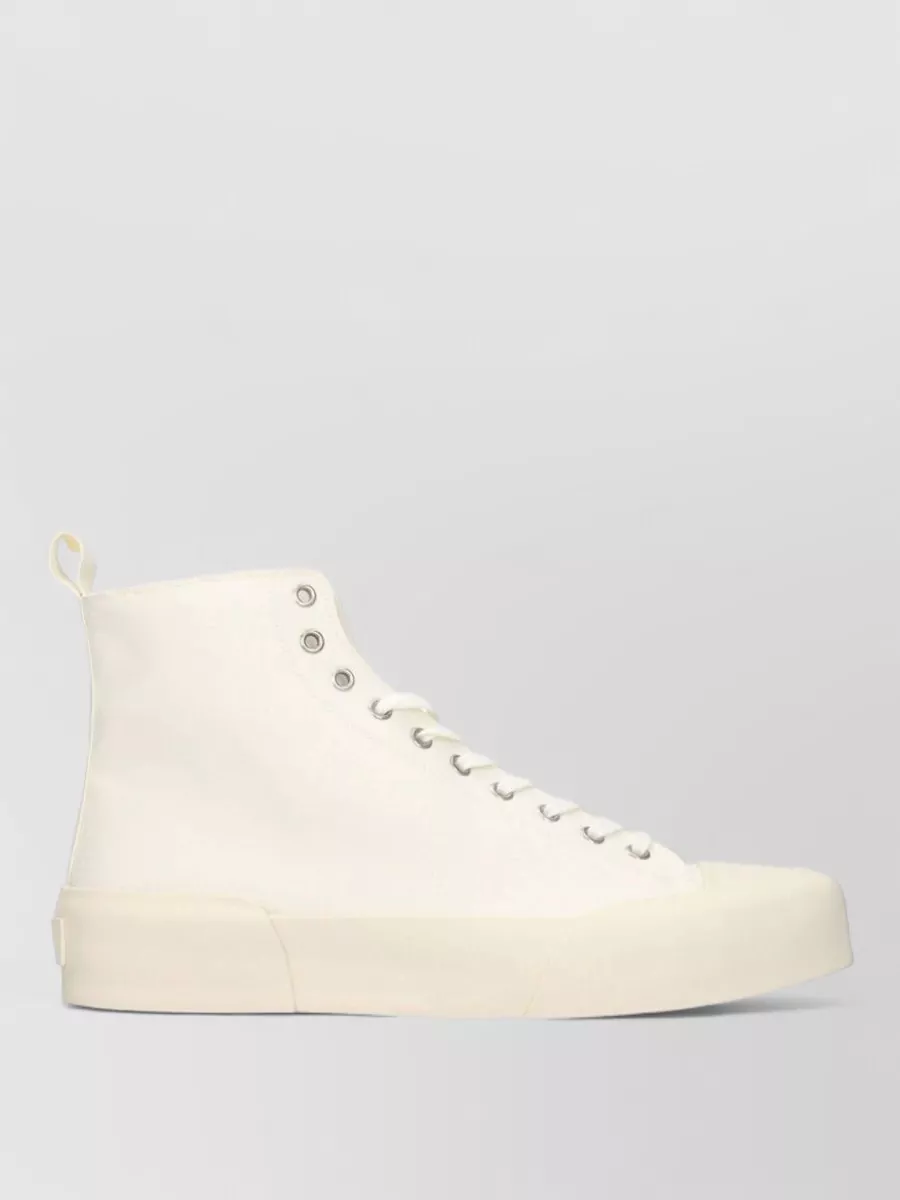 Jil Sander Canvas High-Top Sneakers