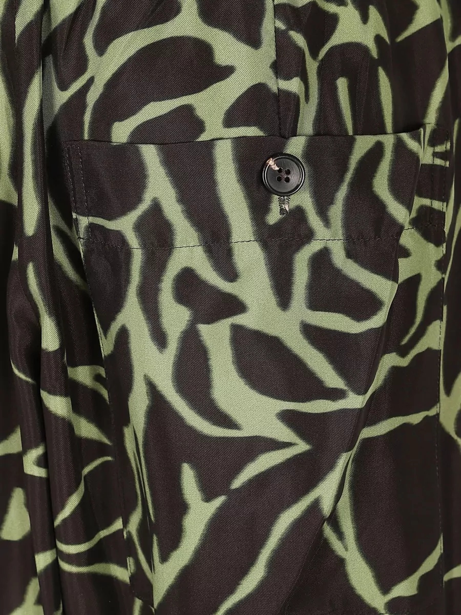 Dries Van Noten Floral-Print Wide-Leg Trousers