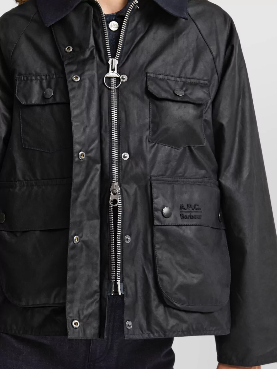 Barbour Waxed Cotton Single-Breasted Coat