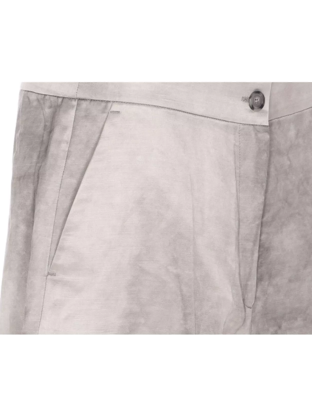 PINKO METALLIC EFFECT SHORTS WITH BACK AND SIDE POCKETS
