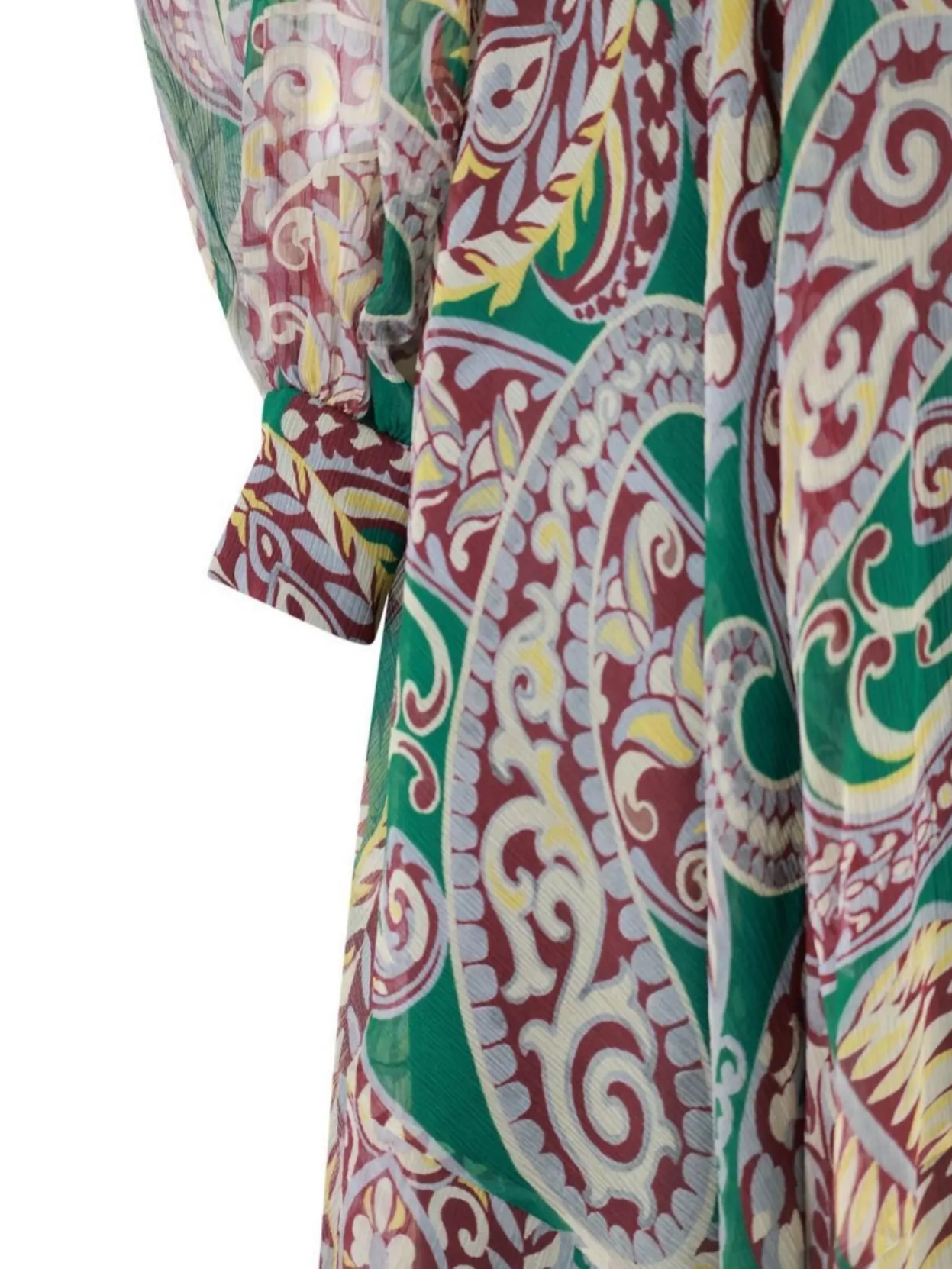 Etro Flowing Silk Dress Paisley Design