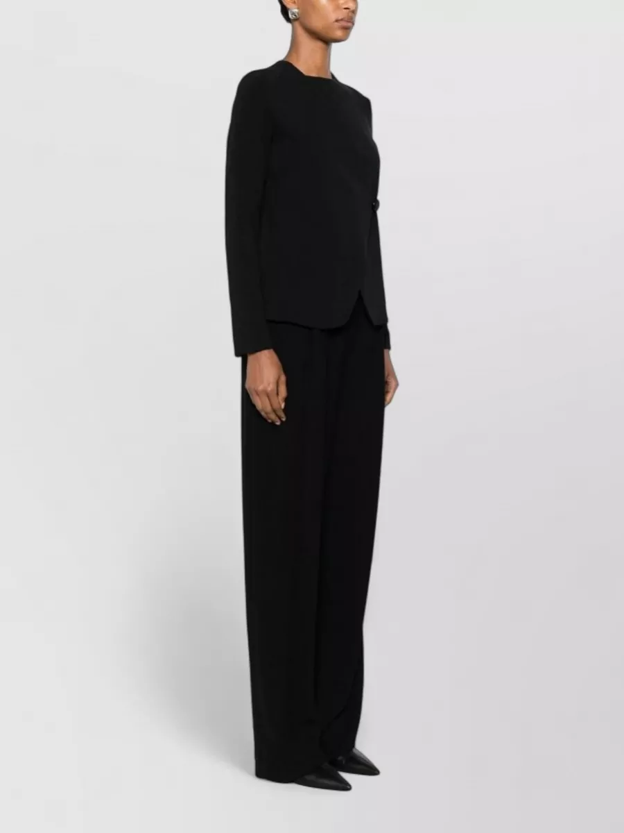Emporio Armani Cotton Asymmetric Single-Breasted Jacket