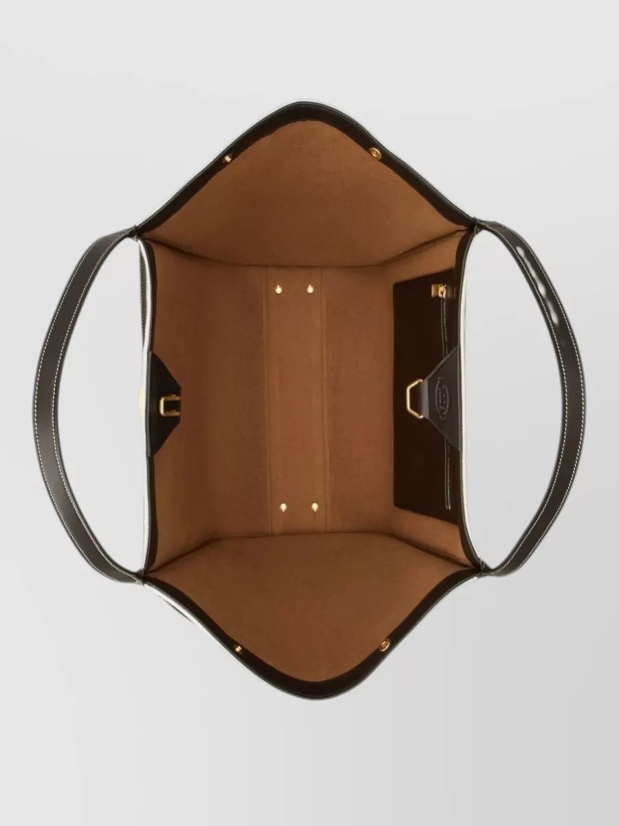 Tod's Medium Tote Bag Buckle Detail Handles