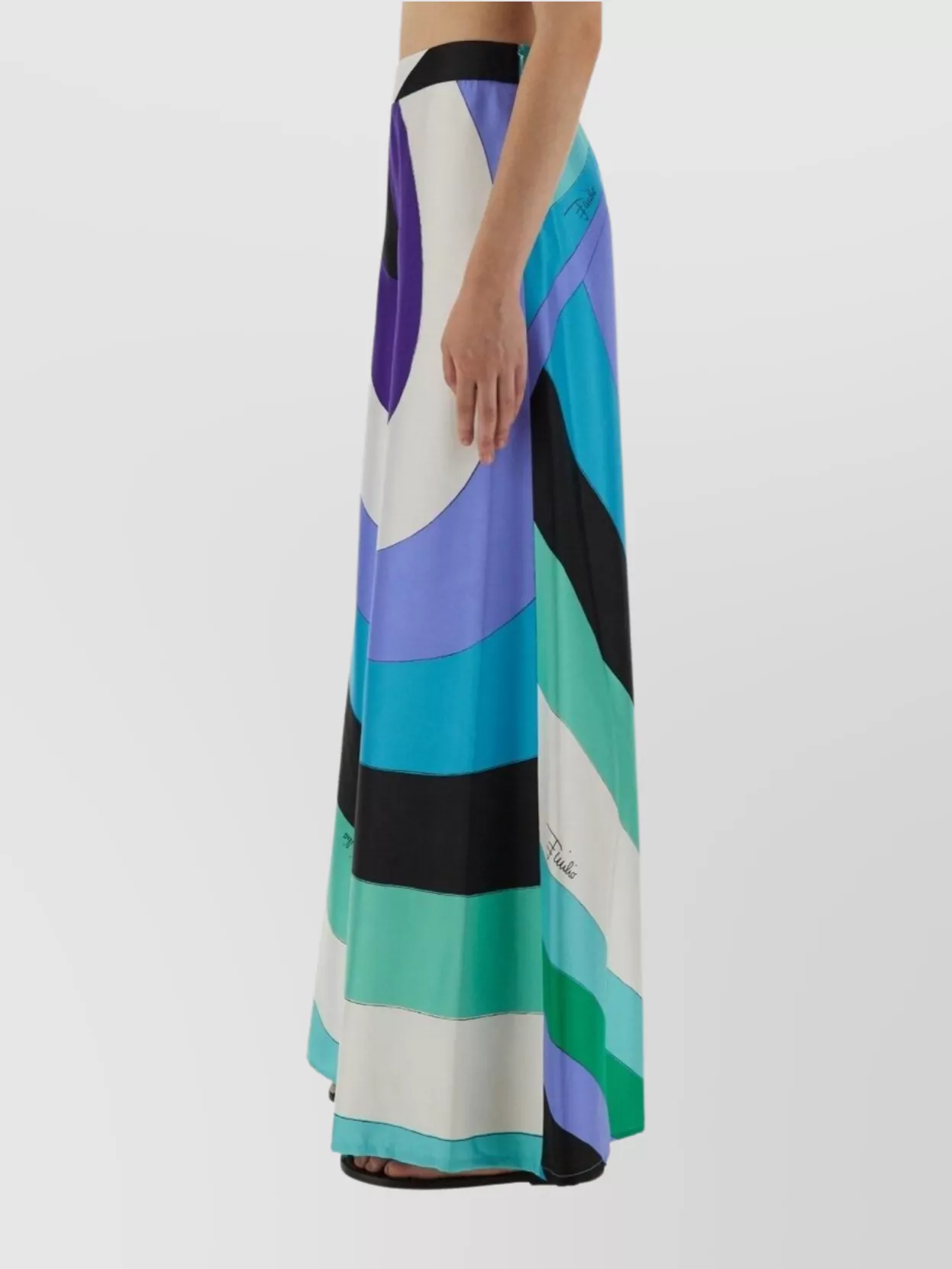 Pucci Iris Macro Trousers Clothing In Multi