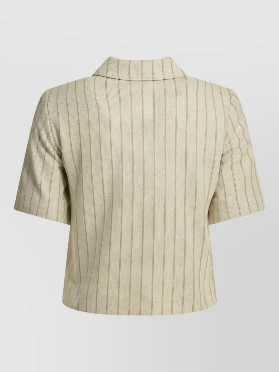 Max Mara Pinstripe Single-Breasted Coat
