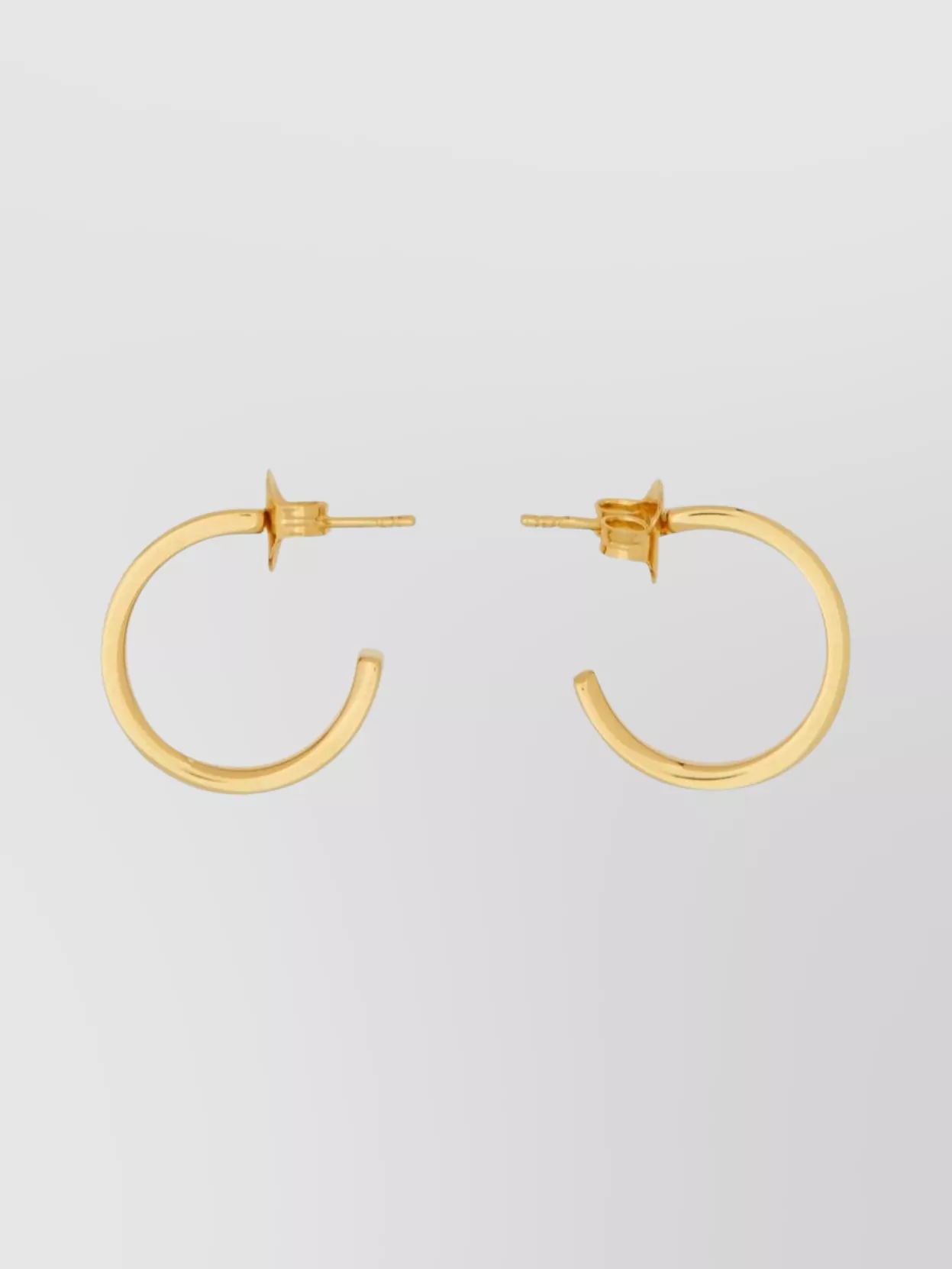 Mm6 Maison Margiela Engraved Hoop Logo Earrings