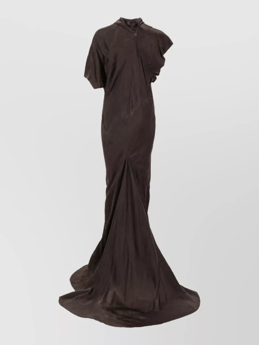Rick Owens Long Seb Gown Dress Evening Neckline