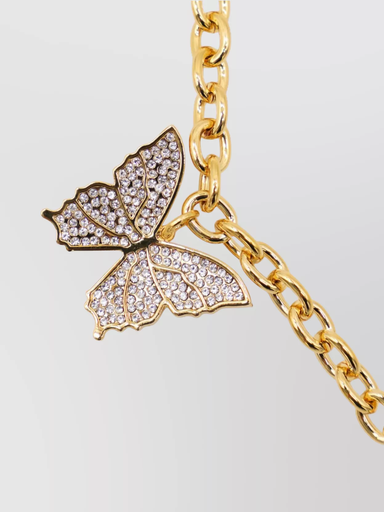 Blumarine Chain With Crystal And Butterfly Charms