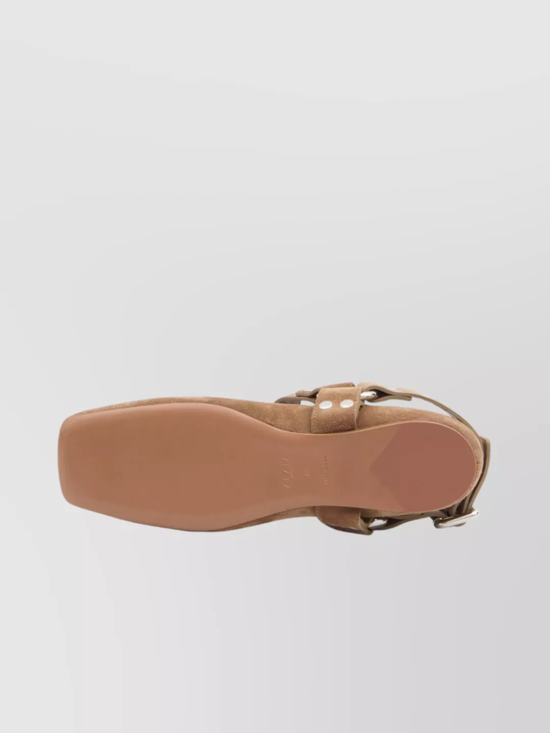 Alaïa Motorcycle-inspired Studded Suede Ballet Flats