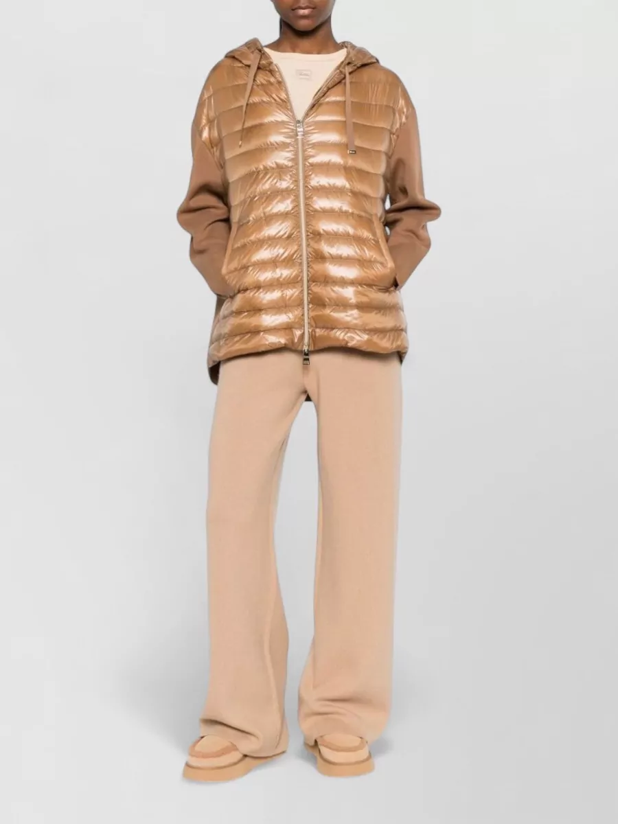 Herno Hooded Down Jacket Long Sleeves Pockets