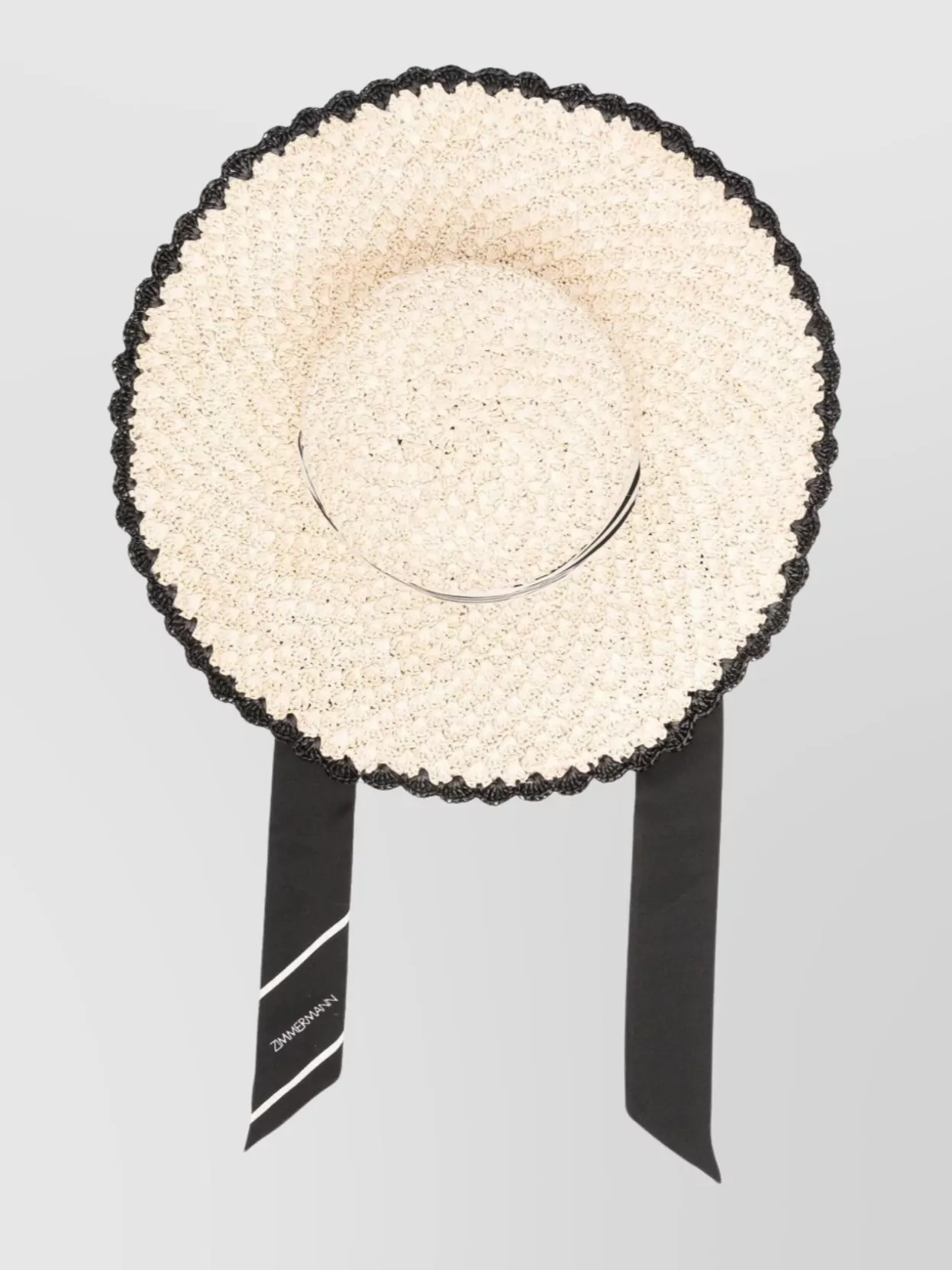 Zimmermann Sun Hat With Straw Construction And Wide Brim