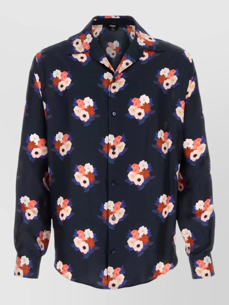 Fendi Silk printed shirt