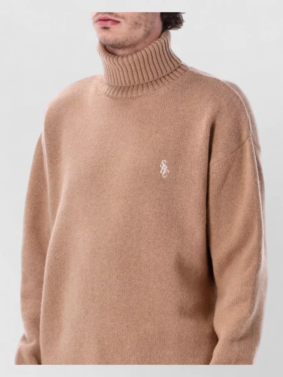 Sporty & Rich Wool Turtleneck Sweater Relaxed Fit