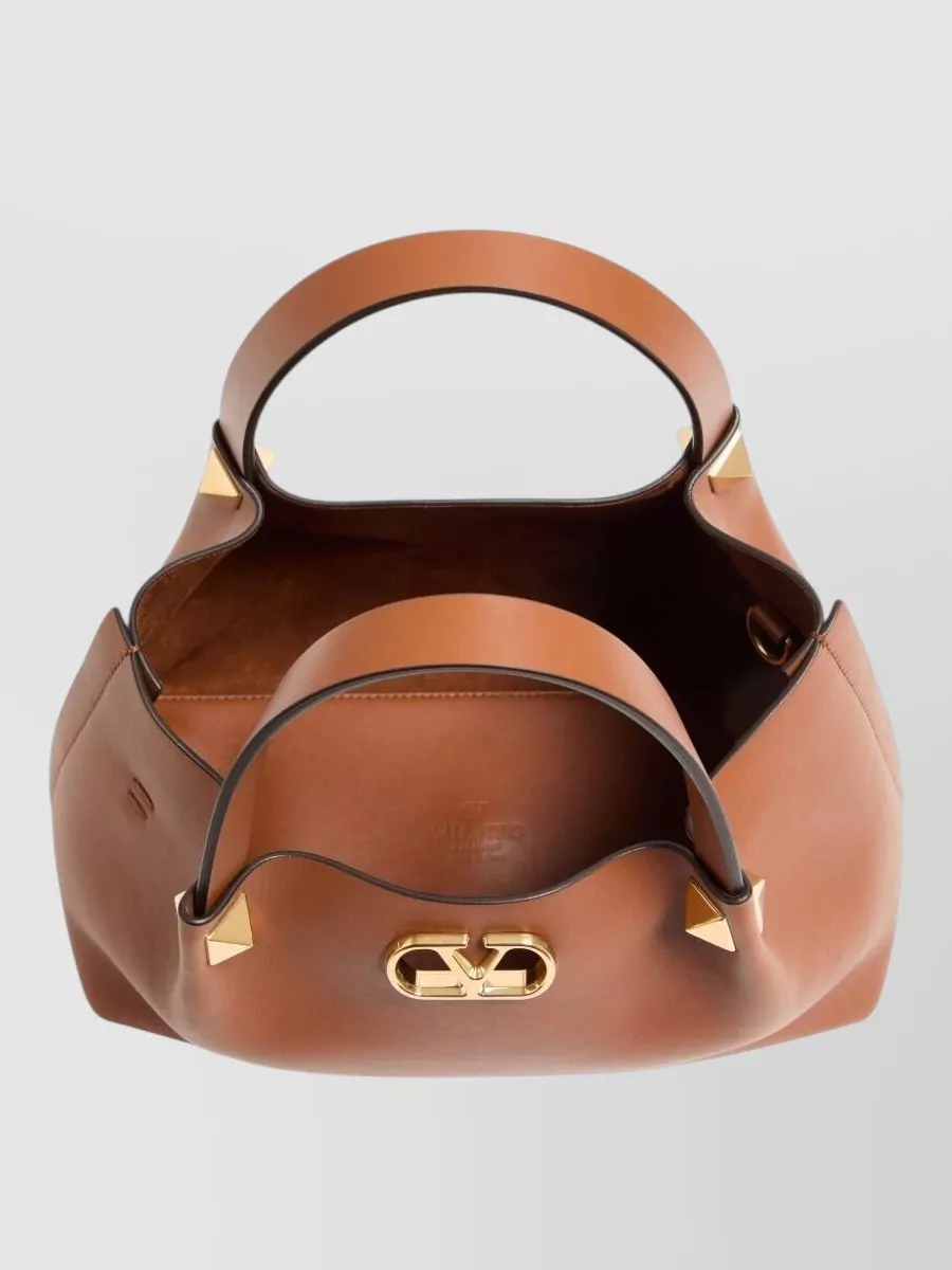 Valentino Garavani Vlogo Signature Small Leather Shoulder Bag