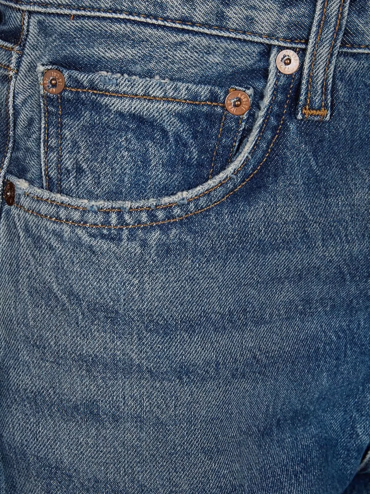 Agolde Kelly Five-Pocket Rivet Jeans