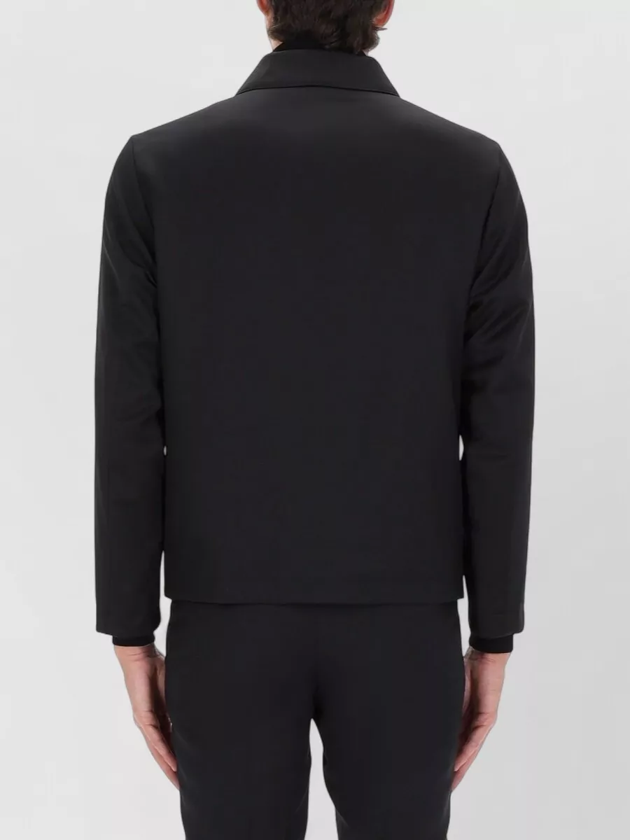 Boss Long Sleeve Collared Jacket And Pockets