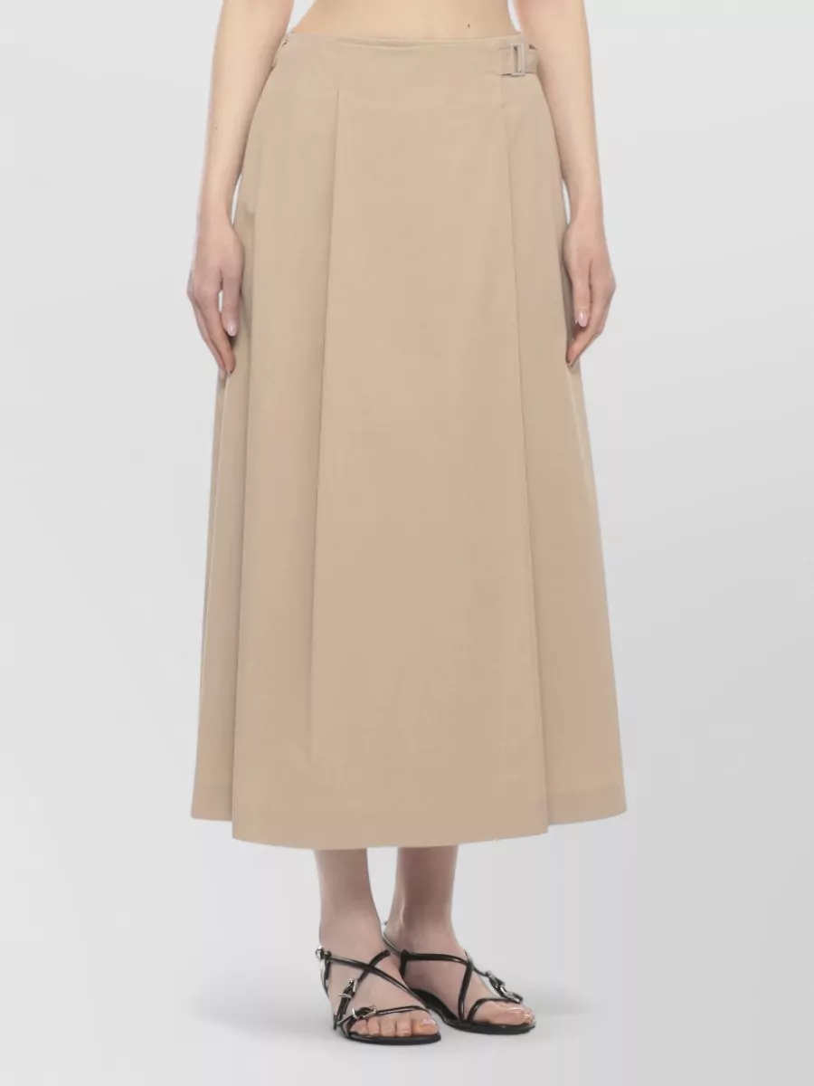 Peserico Mid-Rise Pleated Midi Skirt