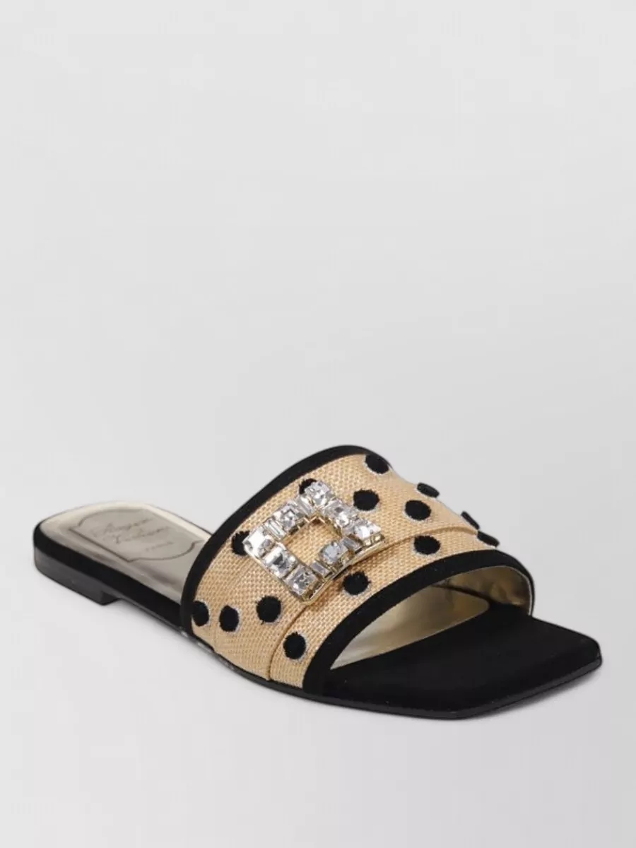 Roger Vivier leather slides