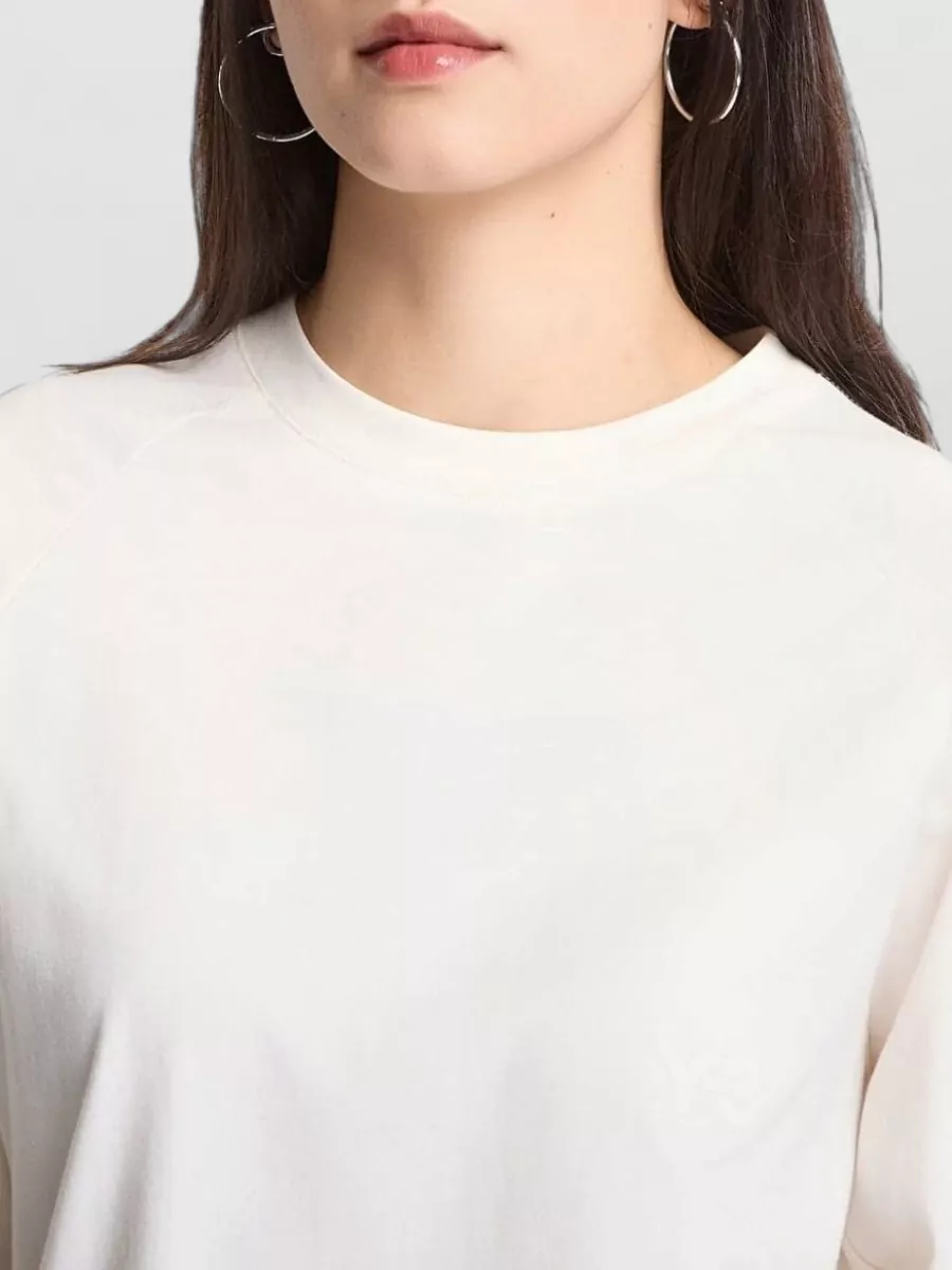 Y-3 Oversized Cotton Logo Print T Shirt