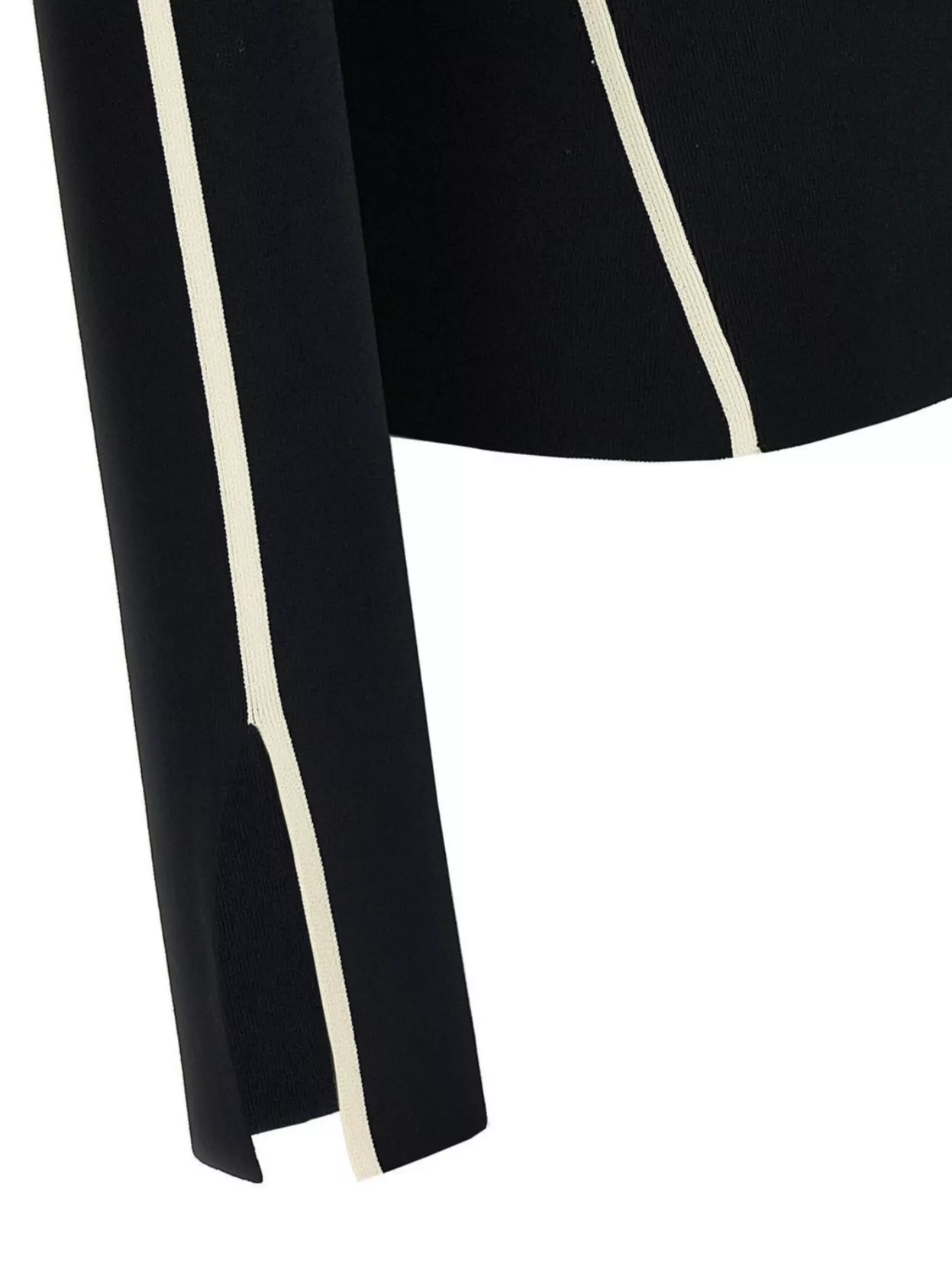 Sportmax Sleeveless Top With Contrast Trim And Cut-out Detailing In Black