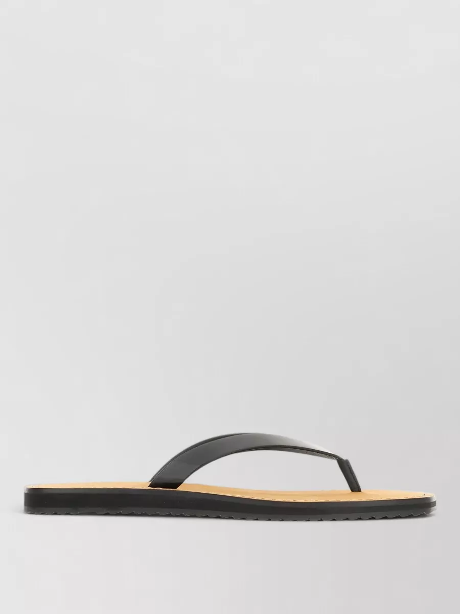 The Row Leather Thong Slippers