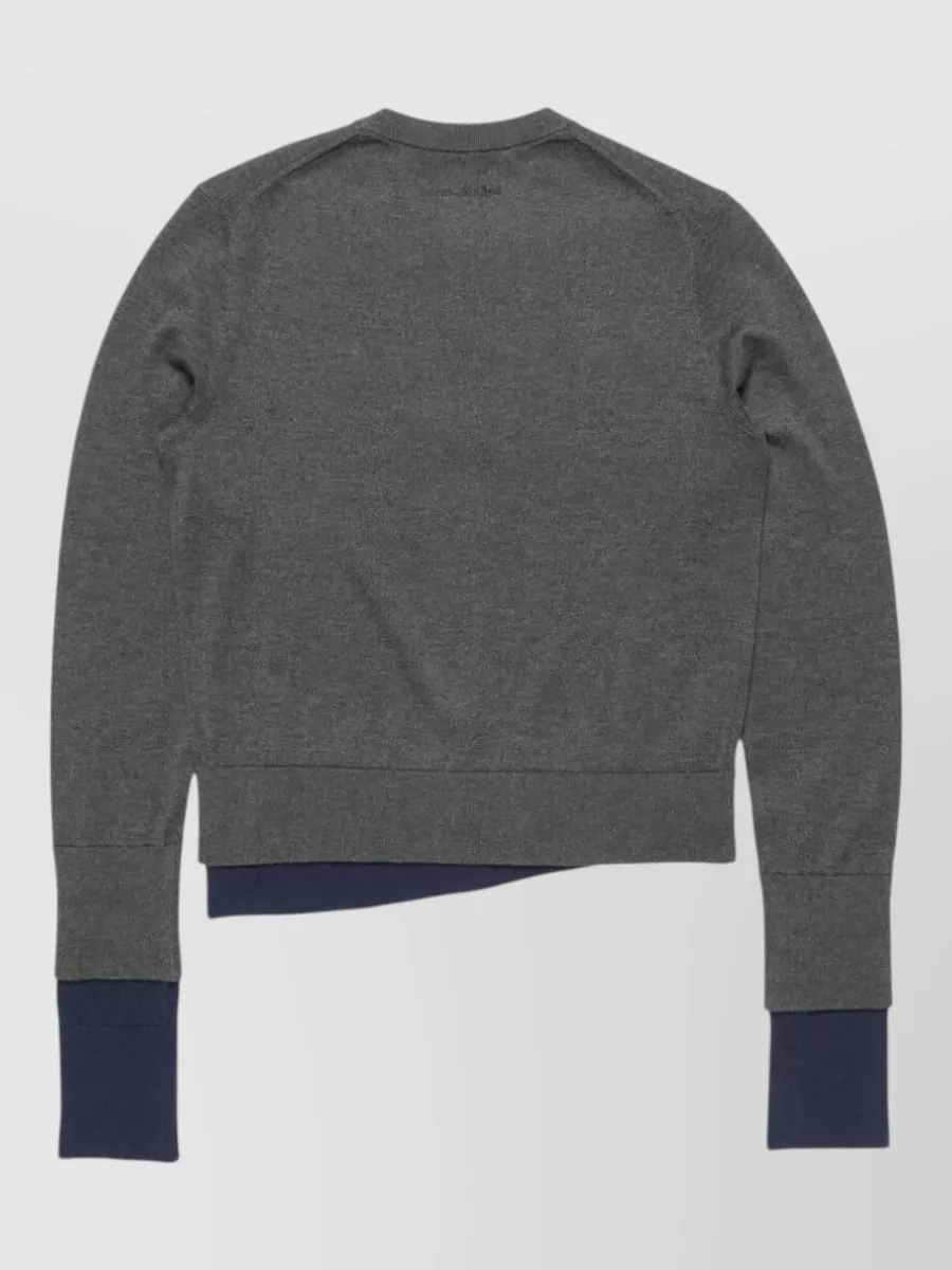 Acne Studios Silk Wool Cashmere Argyle-Intarsia Crewneck Cardigan