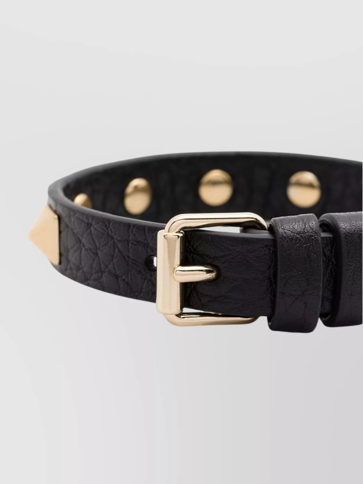 Valentino Garavani Men Rockstud Leather Bracelet
